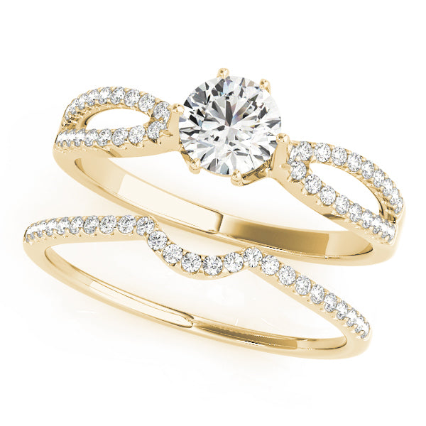 Round Multi-Row Diamond Engagement Ring · 1.15 ct tw