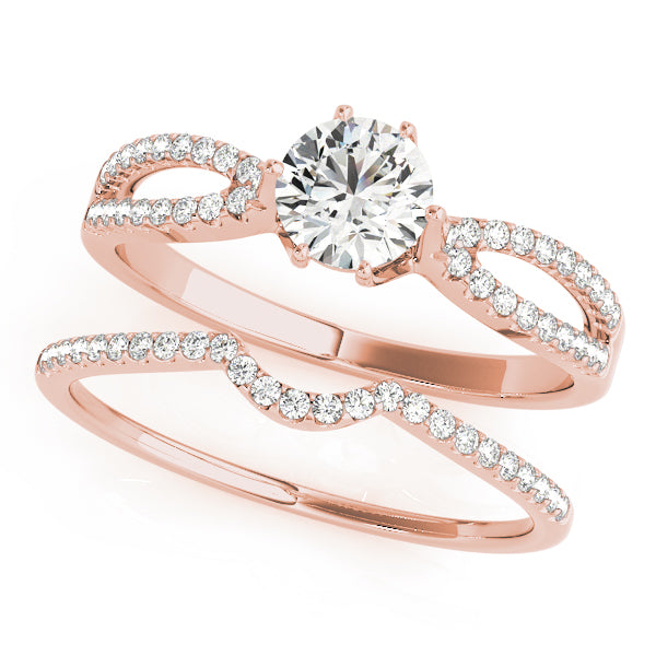 Round Multi-Row Diamond Engagement Ring · 1.15 ct tw