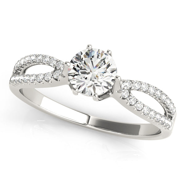 Round Multi-Row Diamond Engagement Ring · 0.47 ct tw