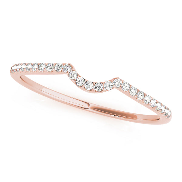 Curved Diamond Wedding Band · 0.10 ct tw