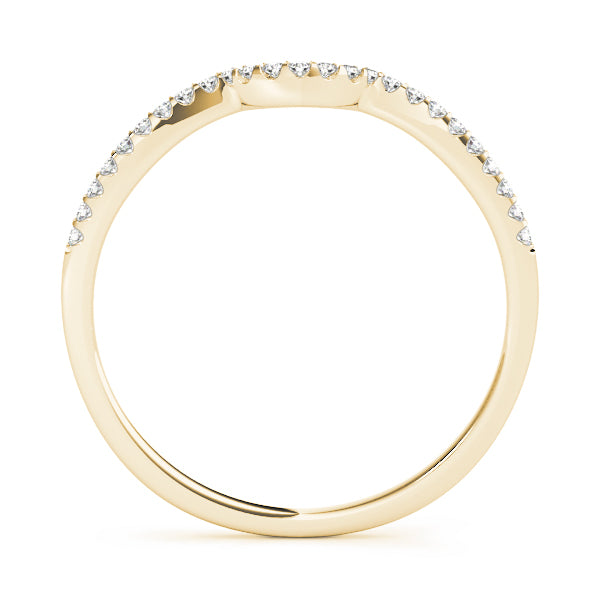 Curved Diamond Wedding Band · 0.10 ct tw