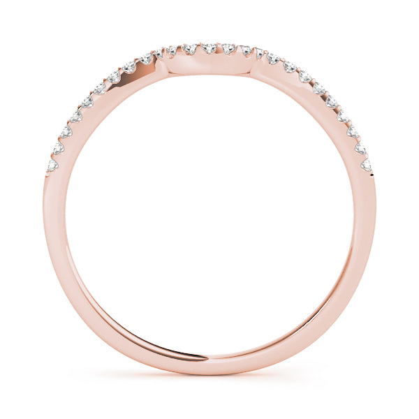 Curved Diamond Wedding Band · 0.10 ct tw