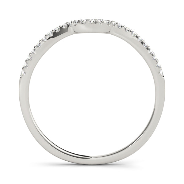 Curved Diamond Wedding Band · 0.10 ct tw
