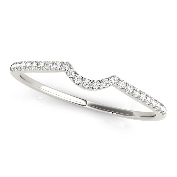 Curved Diamond Wedding Band · 0.09 ct tw