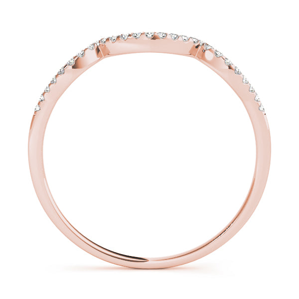 Curved Diamond Wedding Band · 0.08 ct tw