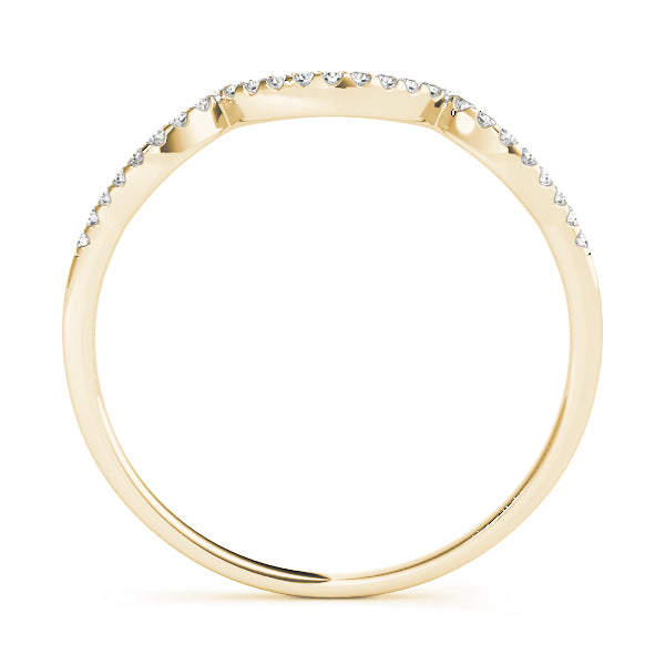 Curved Diamond Wedding Band · 0.08 ct tw