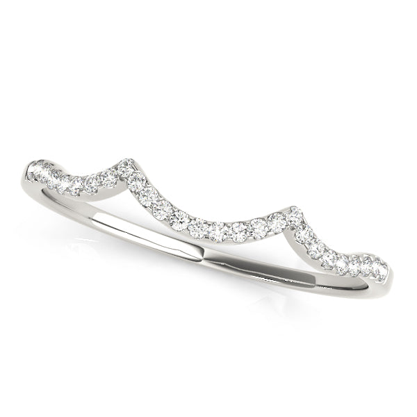 Curved Diamond Wedding Band · 0.08 ct tw