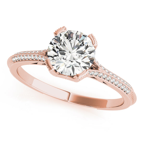Round Multi-Row Diamond Engagement Ring · 1.14 ct tw
