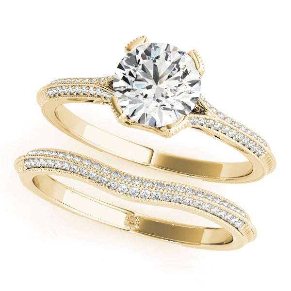 Round Multi-Row Diamond Engagement Ring · 1.14 ct tw
