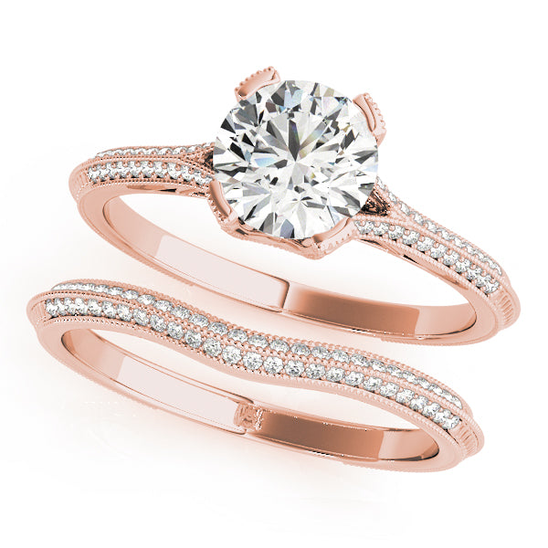 Round Multi-Row Diamond Engagement Ring · 0.64 ct tw