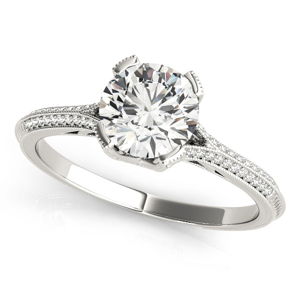 Round Multi-Row Diamond Engagement Ring · 0.47 ct tw