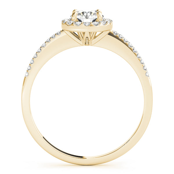 Round Halo Diamond Engagement Ring · 0.21 ct tw