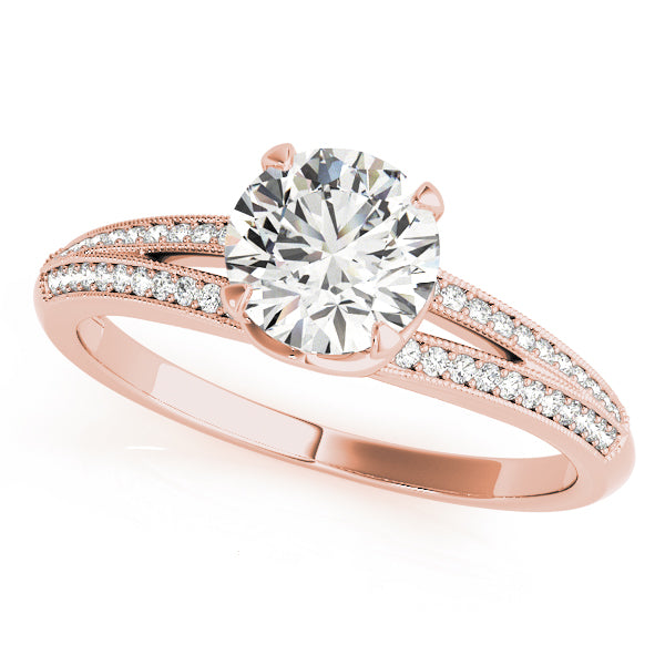 Round Multi-Row Diamond Engagement Ring · 0.68 ct tw