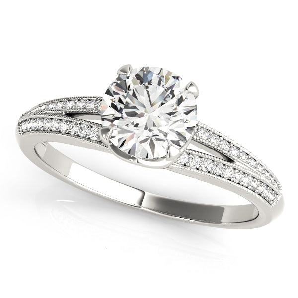 Round Multi-Row Diamond Engagement Ring · 1.18 ct tw