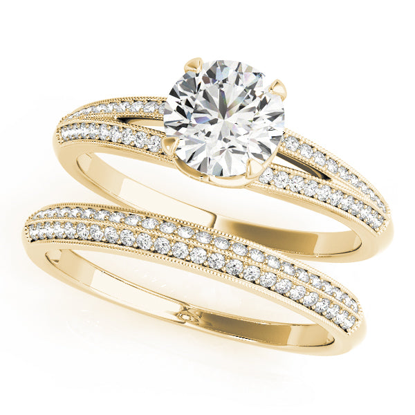 Round Multi-Row Diamond Engagement Ring · 1.18 ct tw