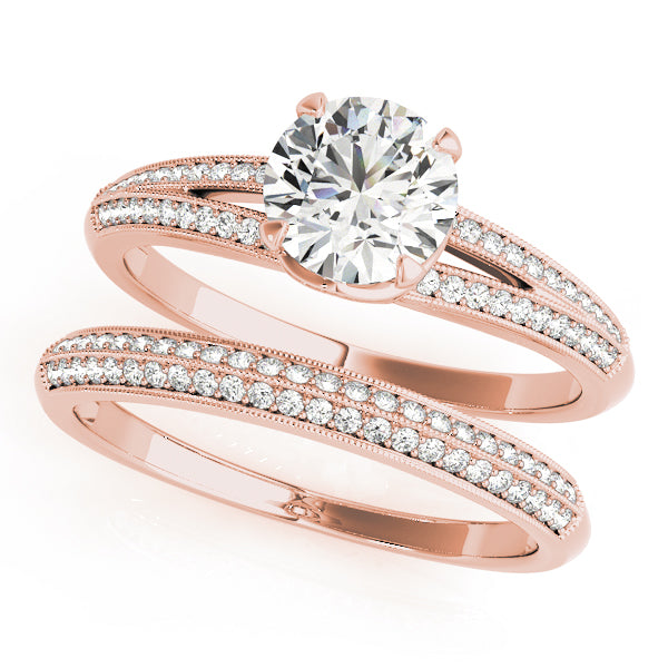 Round Multi-Row Diamond Engagement Ring · 0.47 ct tw