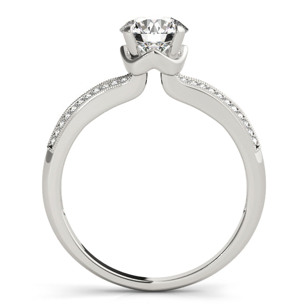 Round Multi-Row Diamond Engagement Ring · 0.68 ct tw