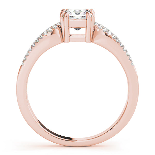 Square Multi-Row Diamond Engagement Ring · 0.76 ct tw