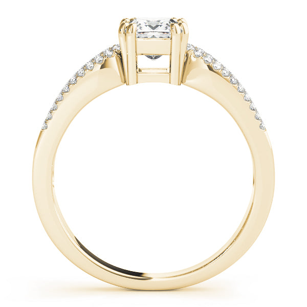 Square Multi-Row Diamond Engagement Ring · 0.53 ct tw