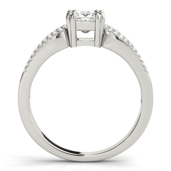 Square Multi-Row Diamond Engagement Ring · 1.01 ct tw