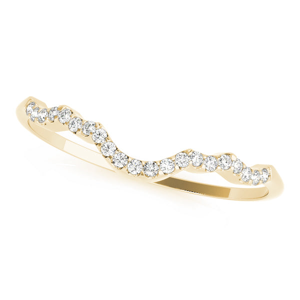 Curved Diamond Wedding Band · 0.08 ct tw