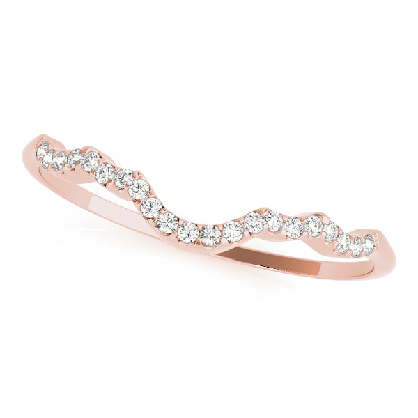 Curved Diamond Wedding Band · 0.08 ct tw