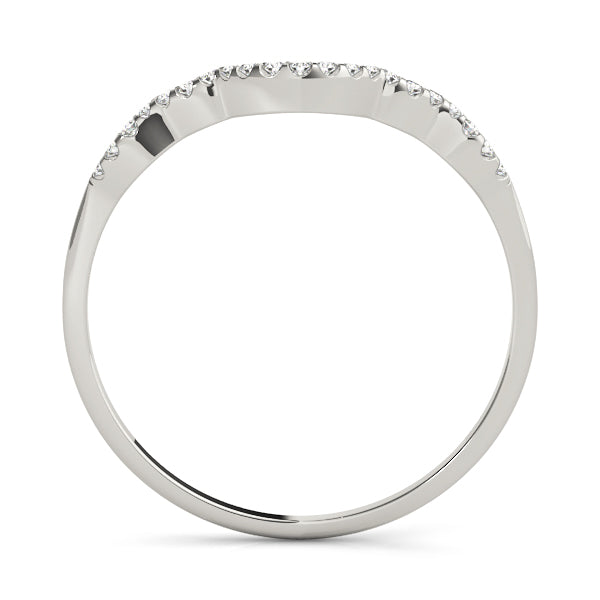 Curved Diamond Wedding Band · 0.08 ct tw