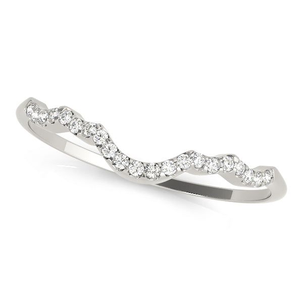 Curved Diamond Wedding Band · 0.08 ct tw