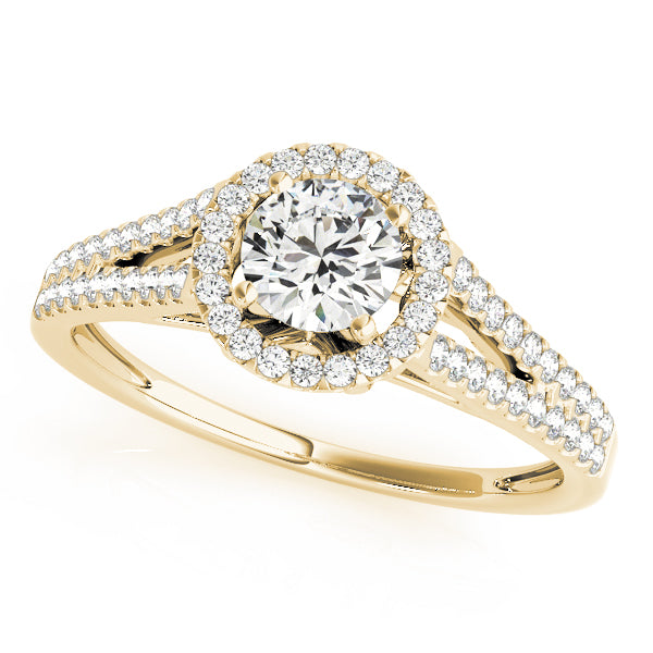 Round Halo Diamond Engagement Ring · 0.30 ct tw