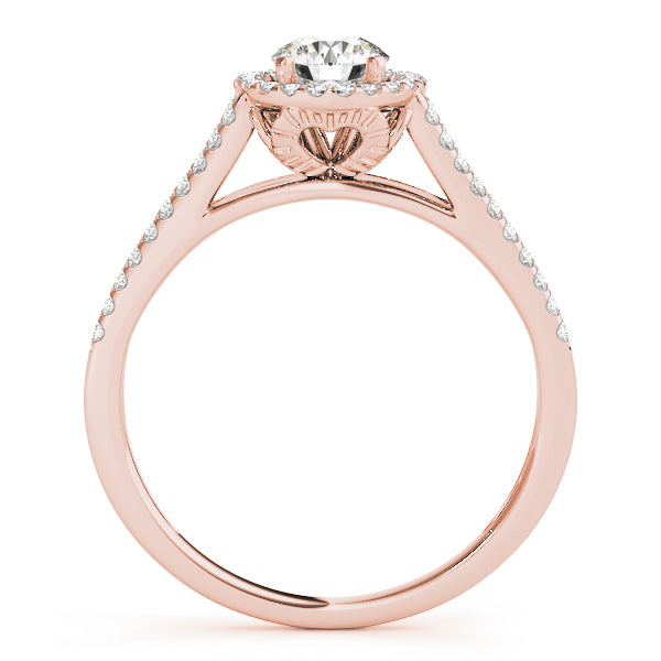 Round Halo Diamond Engagement Ring · 0.25 ct tw