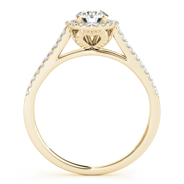 Round Halo Diamond Engagement Ring · 0.30 ct tw