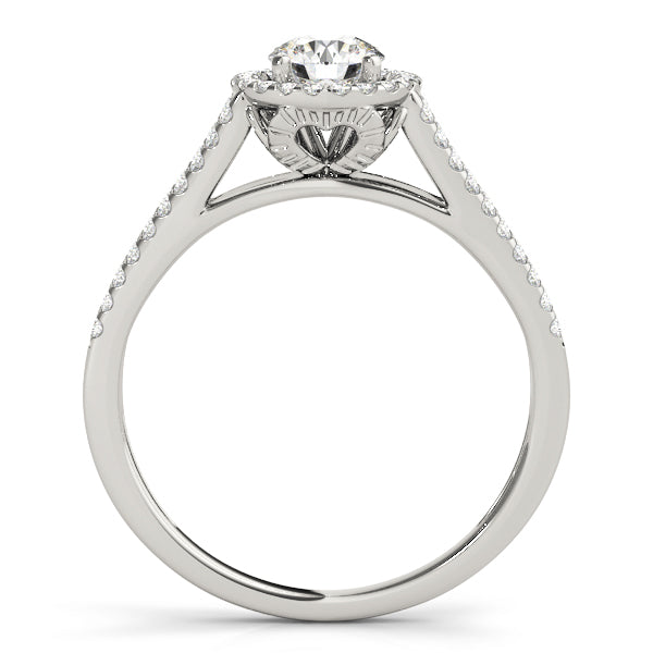 Round Halo Diamond Engagement Ring · 0.30 ct tw
