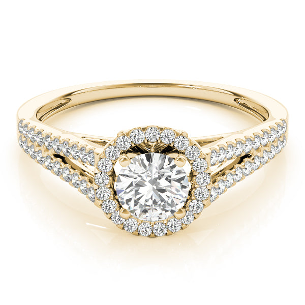 Round Halo Diamond Engagement Ring · 0.30 ct tw