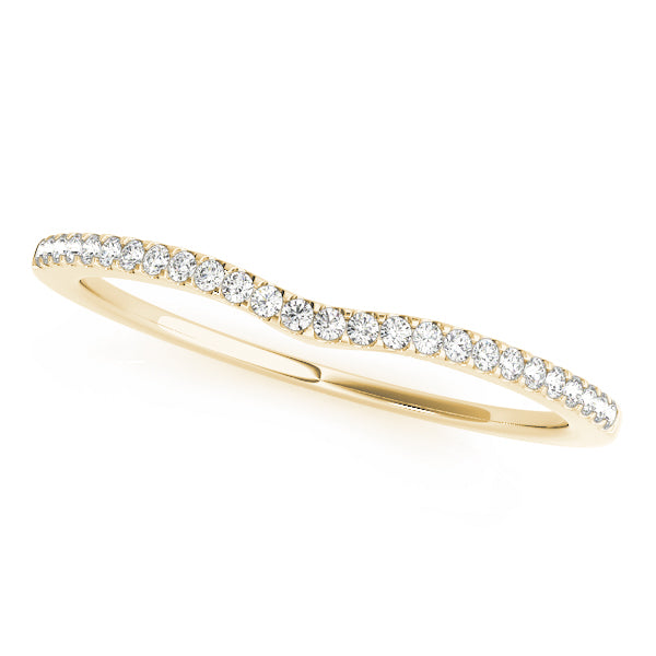 Curved Diamond Wedding Band · 0.10 ct tw