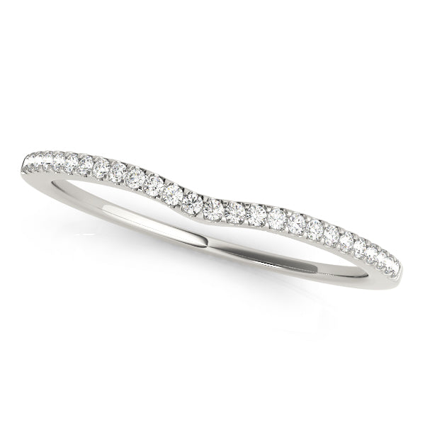 Curved Diamond Wedding Band · 0.10 ct tw