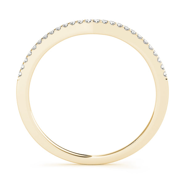 Curved Diamond Wedding Band · 0.10 ct tw