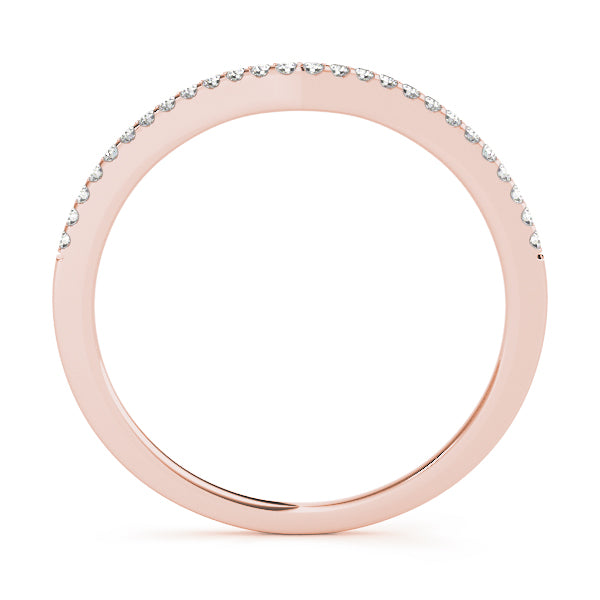 Curved Diamond Wedding Band · 0.10 ct tw