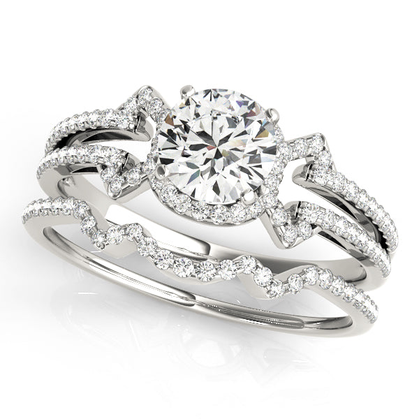 Multi-Row Diamond Engagement Ring · 0.22 ct tw