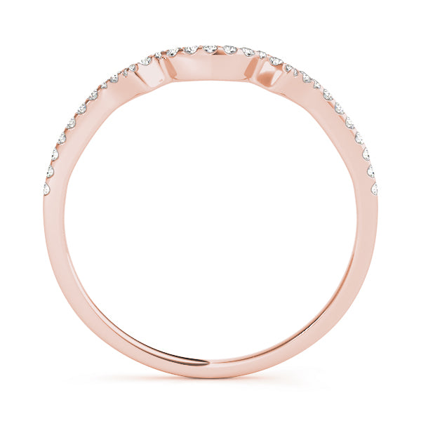Curved Diamond Wedding Band · 0.14 ct tw