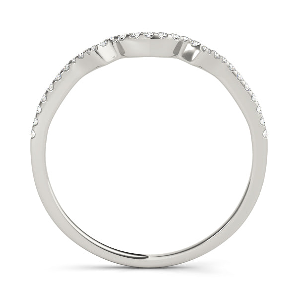 Curved Diamond Wedding Band · 0.09 ct tw