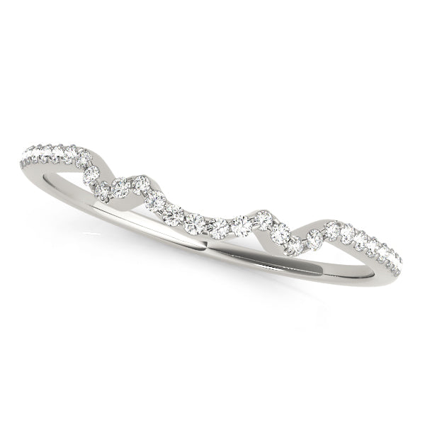 Curved Diamond Wedding Band · 0.09 ct tw