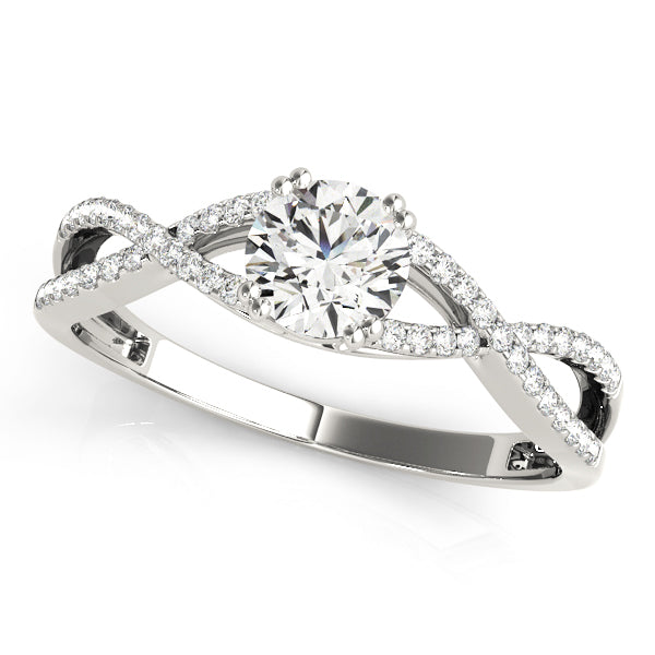 Round Multi-Row Diamond Engagement Ring · 1.18 ct tw