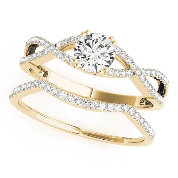 Round Multi-Row Diamond Engagement Ring · 0.68 ct tw