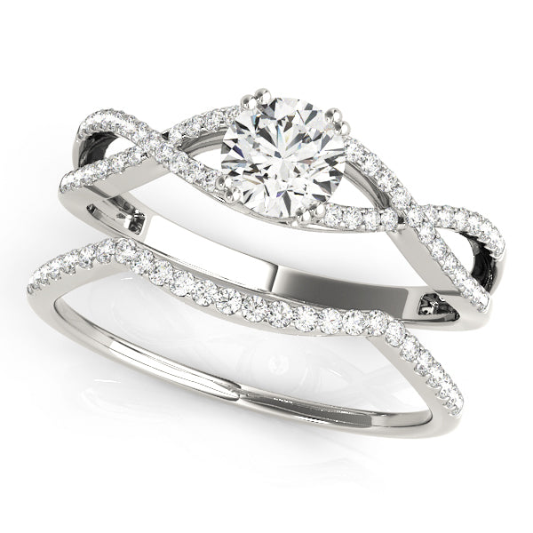 Round Multi-Row Diamond Engagement Ring · 0.68 ct tw