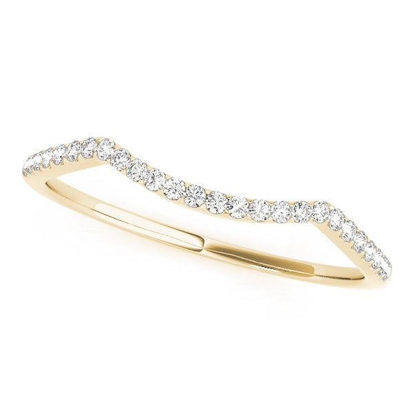 Curved Diamond Wedding Band · 0.10 ct tw