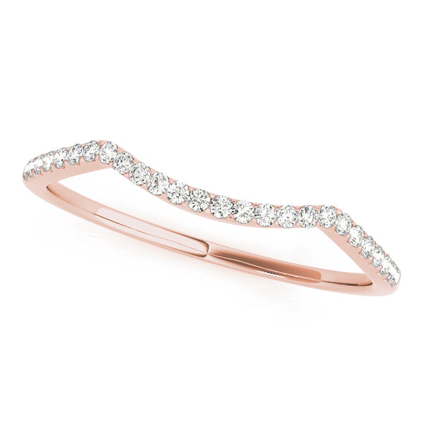 Curved Diamond Wedding Band · 0.10 ct tw
