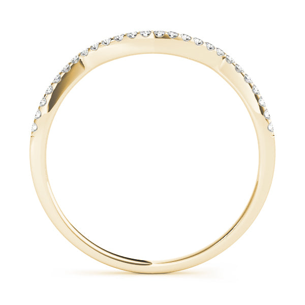 Curved Diamond Wedding Band · 0.10 ct tw