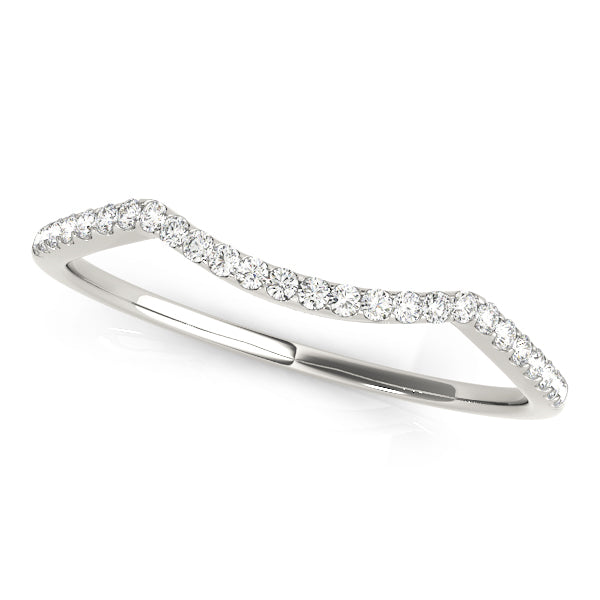 Curved Diamond Wedding Band · 0.10 ct tw