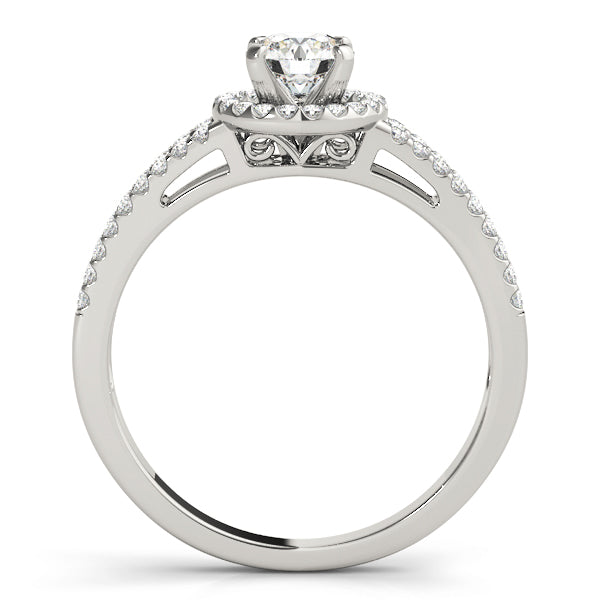 Round Halo Diamond Engagement Ring · 0.22 ct tw