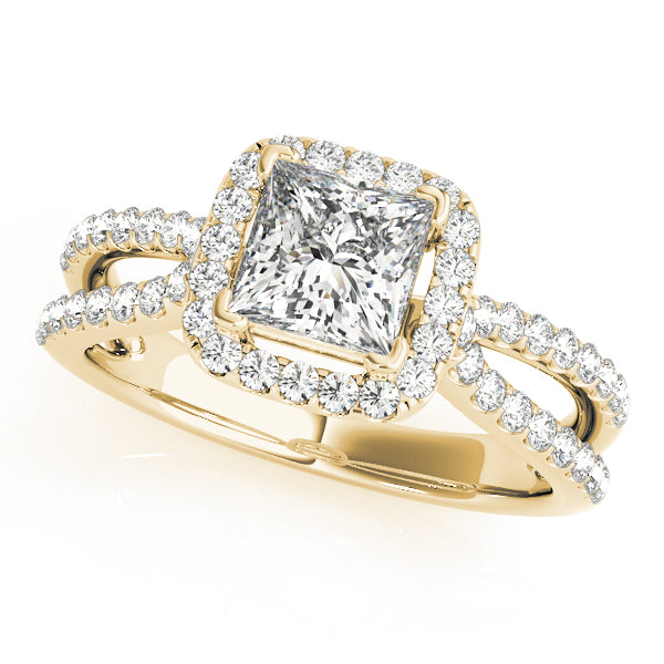 Square Halo & Cushion Diamond Engagement Ring · 2.38 ct tw